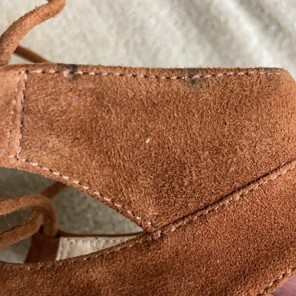 STUART WEITZMAN Roman flat Suede Gladiator Sandal Womens Size EU 35 - Picture 14 of 14